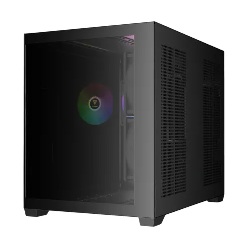 CASE GAMDIAS AURA GC10M V2 ARGB BLACK – MICRO TOWER | 3 FAN ARGB | GPU 400MM